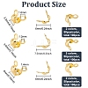 300Pcs 6 Style Brass Bead Tips KK-BC0010-01-2