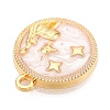 Alloy Enamel Pendants X1-ENAM-T021-03K-2