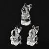 Chinese Zodiac Natural Quartz Crystal Carved Beads G-D300-01B-1