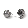 Teardrop Acrylic Stud Earrings EJEW-P251-02-3