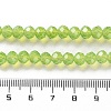 Baking Painted Transparent Glass Beads Strands DGLA-A034-J6MM-D07-4