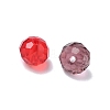 Faceted Rondelle Transparent Glass Beads GLAA-R152-10mm-M1-3