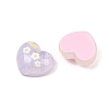 Printed Transparent Resin & Glitter Powder Cabochons RE-CBA9CE8-06-2
