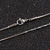 304 Stainless Steel Snake Chain Necklaces NJEW-O096-B-23P-1