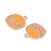 Alloy Enamel Pendants PALLOY-K007-07KCG-2