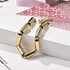 304 Stainless Steel Column Link Chain Bracelets for Women BJEW-F488-05G-3