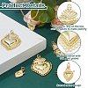 Rack Plating Brass Pendants KK-HS0001-78-4