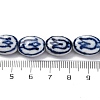 Handmade Blue and White Porcelain Beads PORC-I027-17B-4