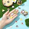 40Pcs 8 Styles Pet Paw Print Theme Alloy Enamel Pendants ENAM-CJ0007-13-4