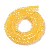 Baking Electroplate Glass Beads Strands LS-DGLA-A039-J4mm-B13-2
