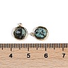 Natural African Turquoise(Jasper) Faceted Flat Round Charms STAS-I325-147G-01-3