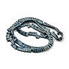 Electroplated Frosted Non-magnetic Synthetic Hematite Beads Strands G-G089-A01-12-2
