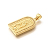 Religion Themed Rack Plating Brass Micro Pave Cubic Zirconia Pendants KK-L226-007G-19-2