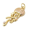 Brass Enamel Pendants KK-CJC0013-16G-01-2