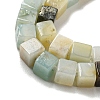 Natural Flower Amazonite Beads Strands G-C129-A12-01-4