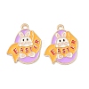 Easter Alloy Enamel Pendants LS-ENAM-I055-01KCG-08-1