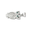 Brass Micro Pave Cubic Zirconia Pendants KK-L254-03P-2