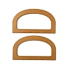 Wooden D-Shaped Bag Handles FIND-WH0005-23B-1