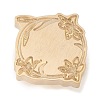 Geometric Flower Frame Brass Stamp Heads AJEW-H149-01G-01-2