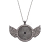 Alloy Big Pendants Cabochon Settings FIND-YW0001-20A-B-1