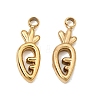 304 Stainless Steel Charms SA-CBABF3F-13G-06-1