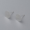 304 Stainless Steel Stud Earring Findings STAS-H436-24S-10mm-1