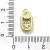 Rack Plating Brass Micro Pave Cubic Zirconia Pendants KK-D359-03G-3