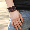 4Pcs 4 Styles PU Imitation Leather Braided Bracelets Sets BJEW-CL0001-13A-6