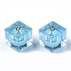 Transparent Epoxy Resin Pendants CRES-N025-07B-05-2