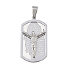 Jesus Theme 304 Stainless Steel Pendants STAS-D387-01B-P-1