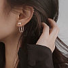 Stick Brass Cable Chain Stud Earrings FS-WGC480B-01-4