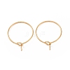 Ion Plating(IP) 316L Surgical Stainless Steel Hoop Earring Findings LS-STAS-D164-03G-1