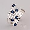 Simple Fashion Style Brass Hollow Cubic Zirconia Rings RJEW-EE0001-076P01-F-4