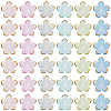 180Pcs 6 Colors Transparent Acrylic Bead Caps TACR-PA0001-08-7