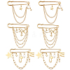 6Pcs 3 Stylesc Alloy Safety Pins JEWB-HY0001-66A-6