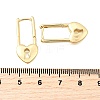 Brass Lock Hoop Earrings EJEW-Z121-03G-5