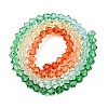 Gradient Color Baking Painted Glass Bead Strands DGLA-A039-T4mm-A013-2