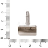 Rectangle 201 Stainless Steel Swank Cuff Links SA-CBAE2BD-01P-B-3
