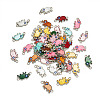 48Pcs 8 Colors Alloy Enamel Elephant Connector Charms ENAM-TA0001-80P-3