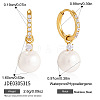 304 Stainless Steel Micro Pave Cubic Zirconia Hoop Earrings WG0470F-01-2