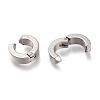 303 Stainless Steel Cuff Earrings EJEW-F262-01B-P-3