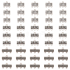 120pcs 3 styles Tibetan Style Alloy Flower/Rectangle Chandelier Component Links FIND-GO0003-62-1