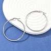 Tarnish Resistant 304 Stainless Steel Big Hoop Earrings LS-EJEW-F105-06P-1
