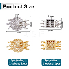 4Pcs 4 Styles Brass Box Clasps KK-HS0015-76B-2