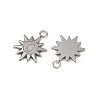 304 Stainless Steel Pendant Cabochon Settings STAS-A129-02P-2