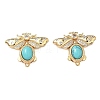 Brass Micro Pave Clear Cubic Zirconia Box Clasps KK-C075-43B-G-1