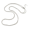 1.6MM 304 Stainless Steel Snake Chain Long Necklaces NJEW-A049-02P-2