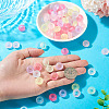 200Pcs Frosted Acrylic Beads FACR-TA0001-12-6