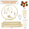 Persimmon Bumpy Earrings Bangle Necklace Making Kits DIY-YW0004-28-2