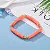 Handmade Polymer Clay Heishi Beads Stretch Bracelets BJEW-JB05621-03-4